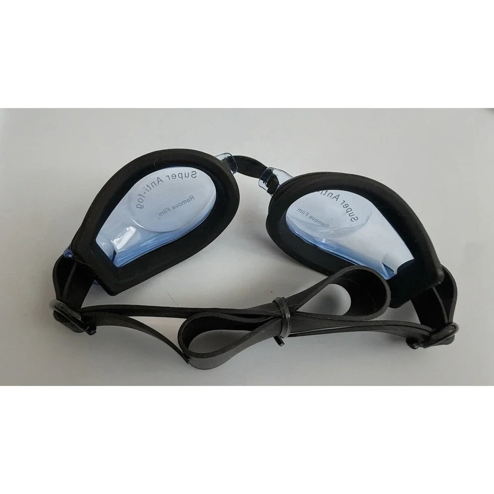 Leader Swim Goggles Adult Blue Black Castaway  Regular Fit New Without Packaging